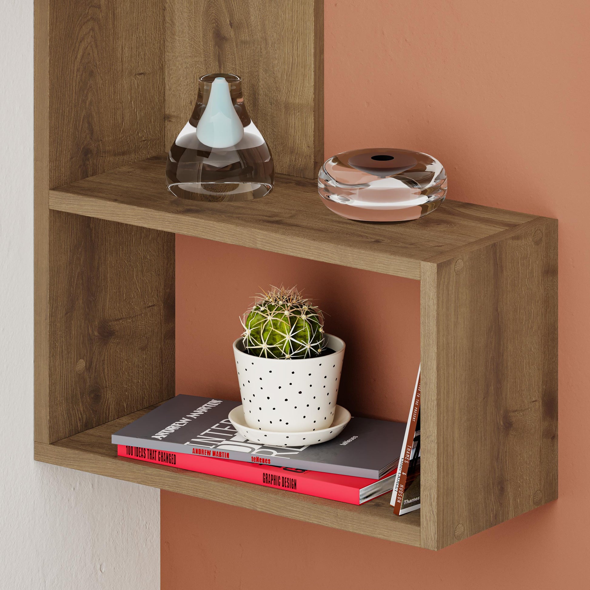 Part Corner Shelf - Walnut - 5