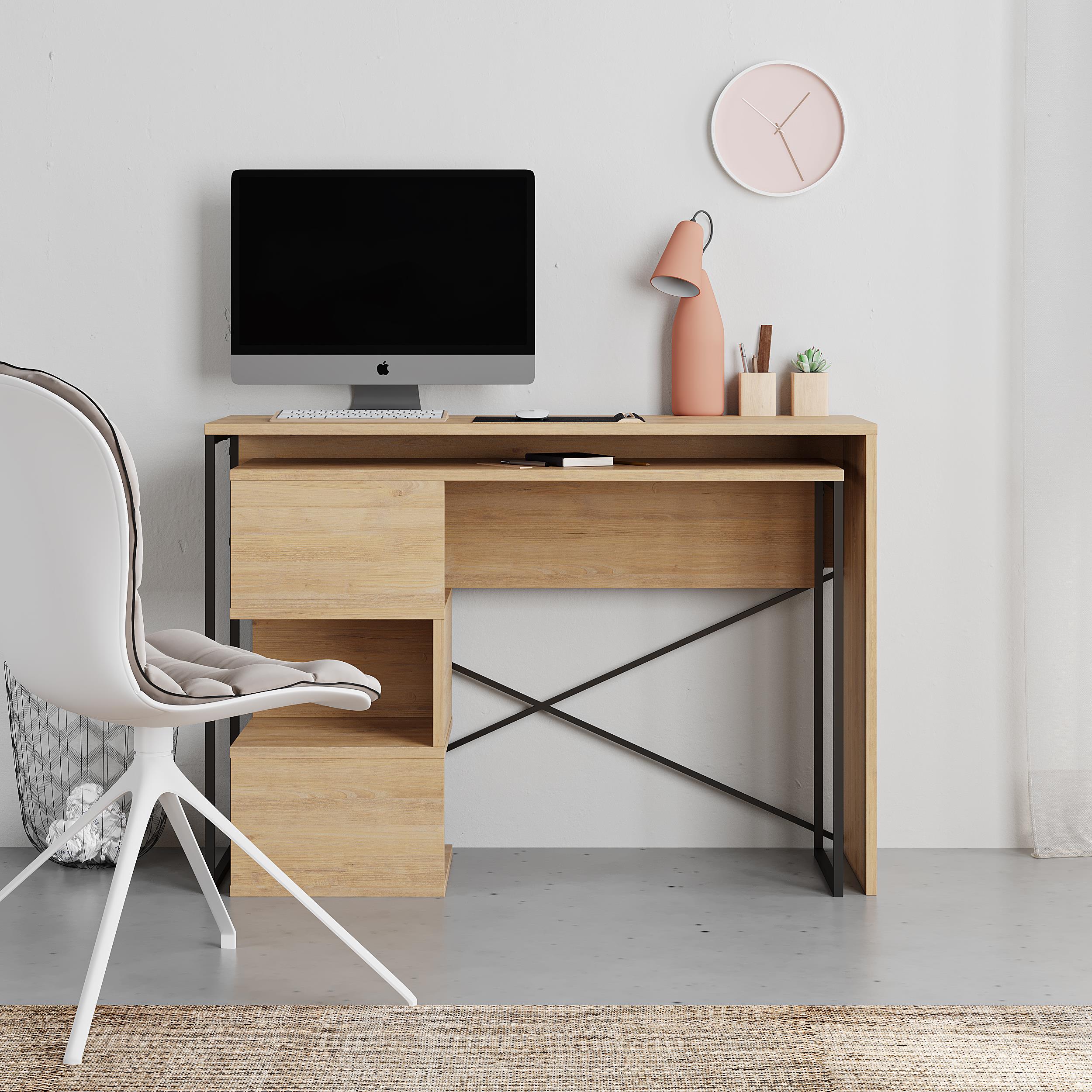 Badau Multi Purpose Office Desk - Oak - 4