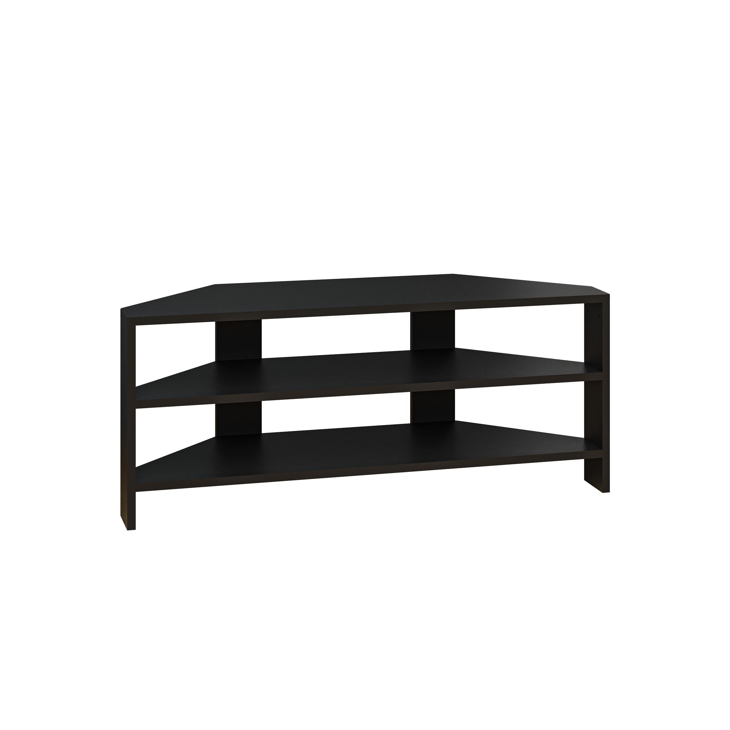 Thales TV Unit - Black Wood - 2