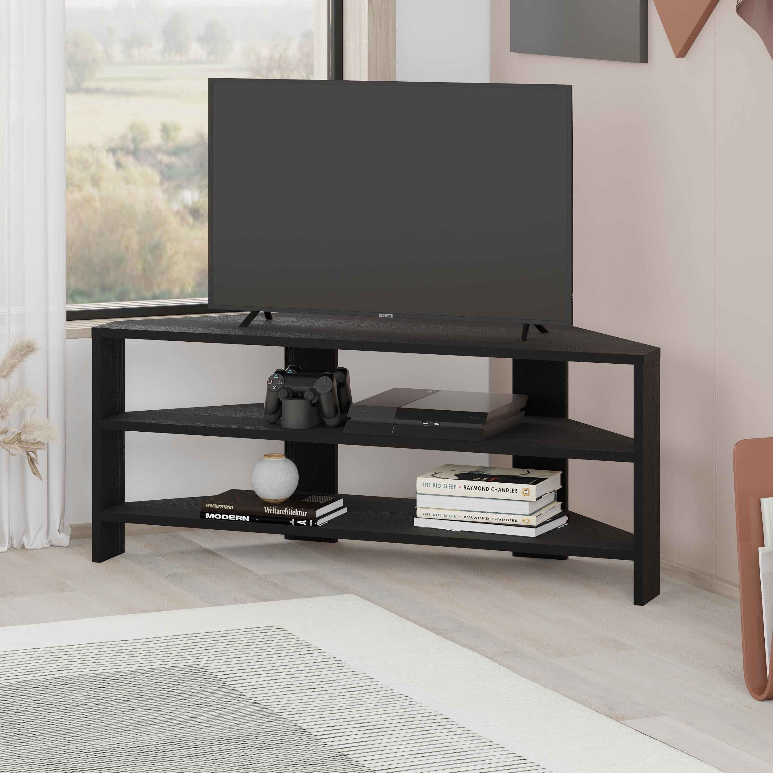 Thales TV Unit - Black Wood - 8