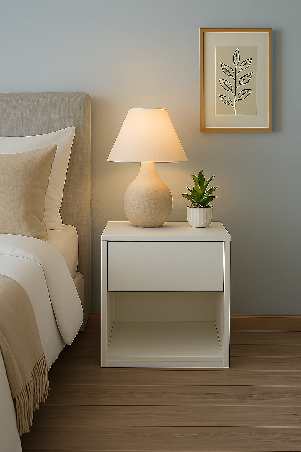 Neil Nightstand - White