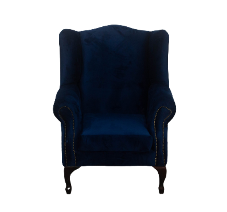 Wingchair - Blue Velvet - 2
