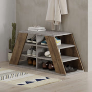 Pyramid Shoe Rack - Walnut