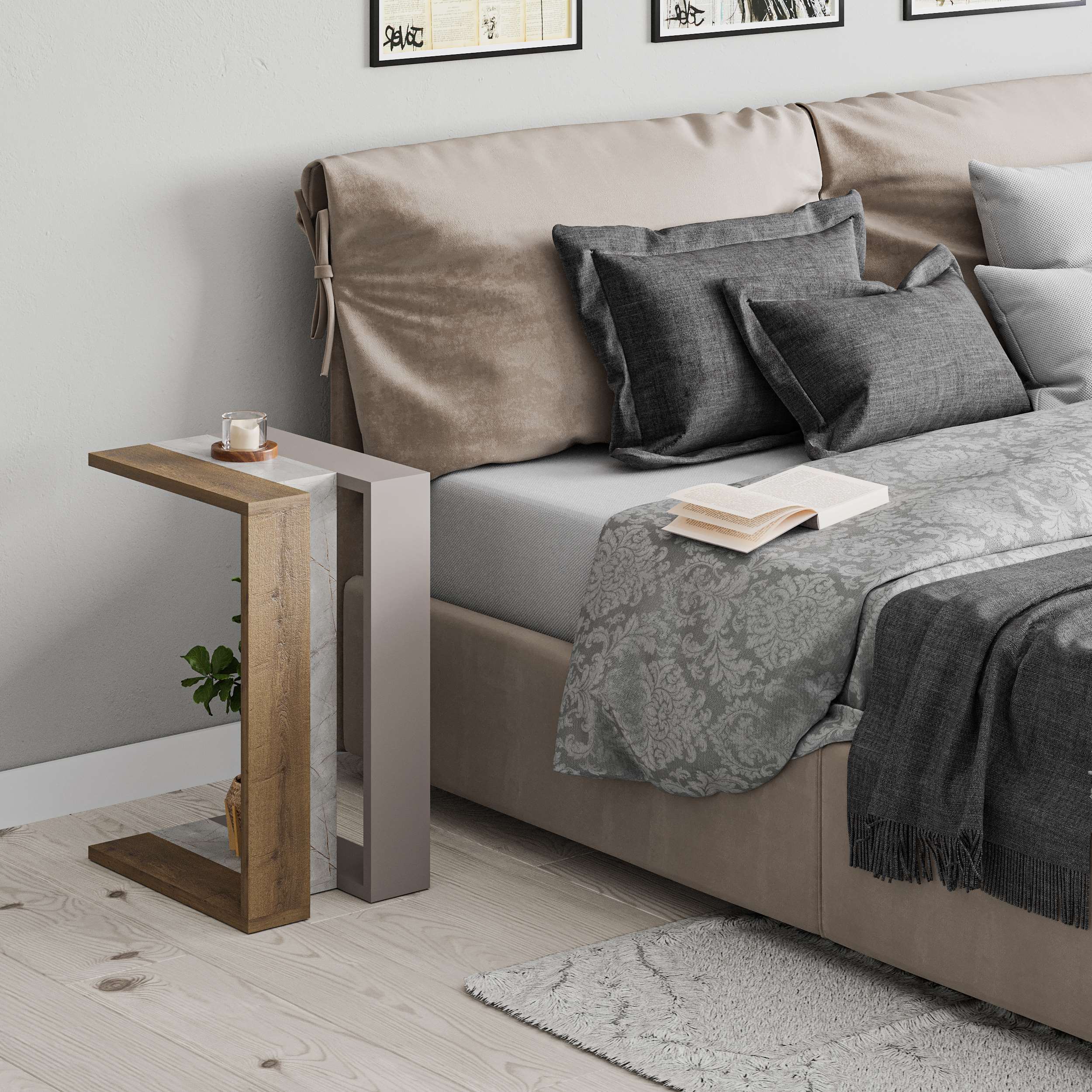 Muju Side Table - Walnut Mocha - 4