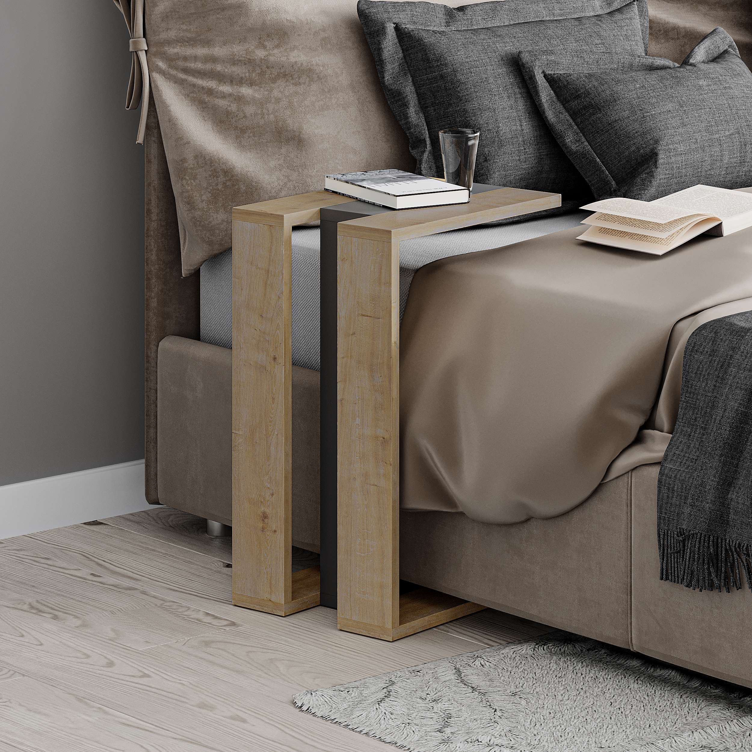 Muju Side Table - Oak - 4