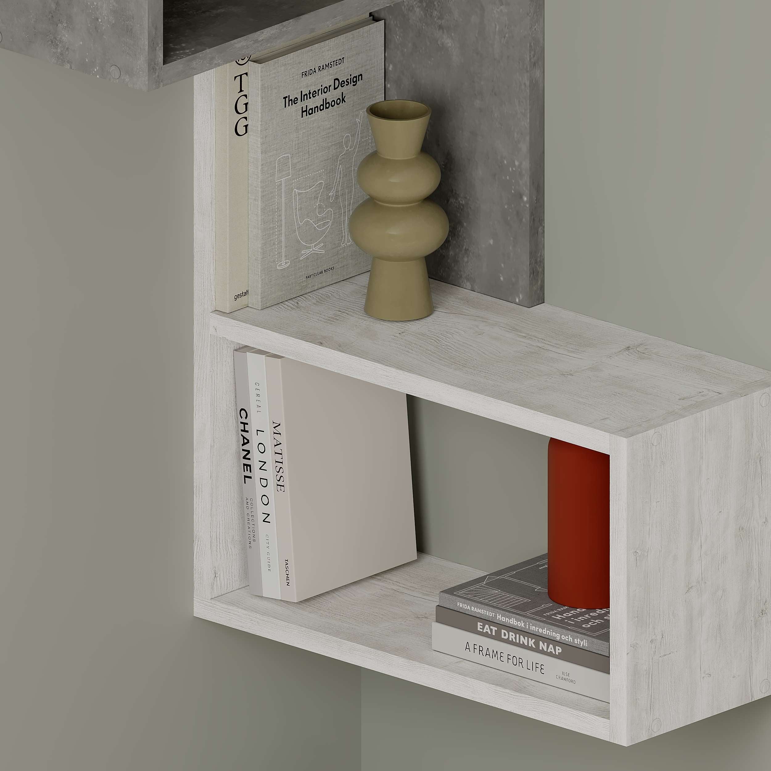 Part Corner Shelf - Retro Grey - 4
