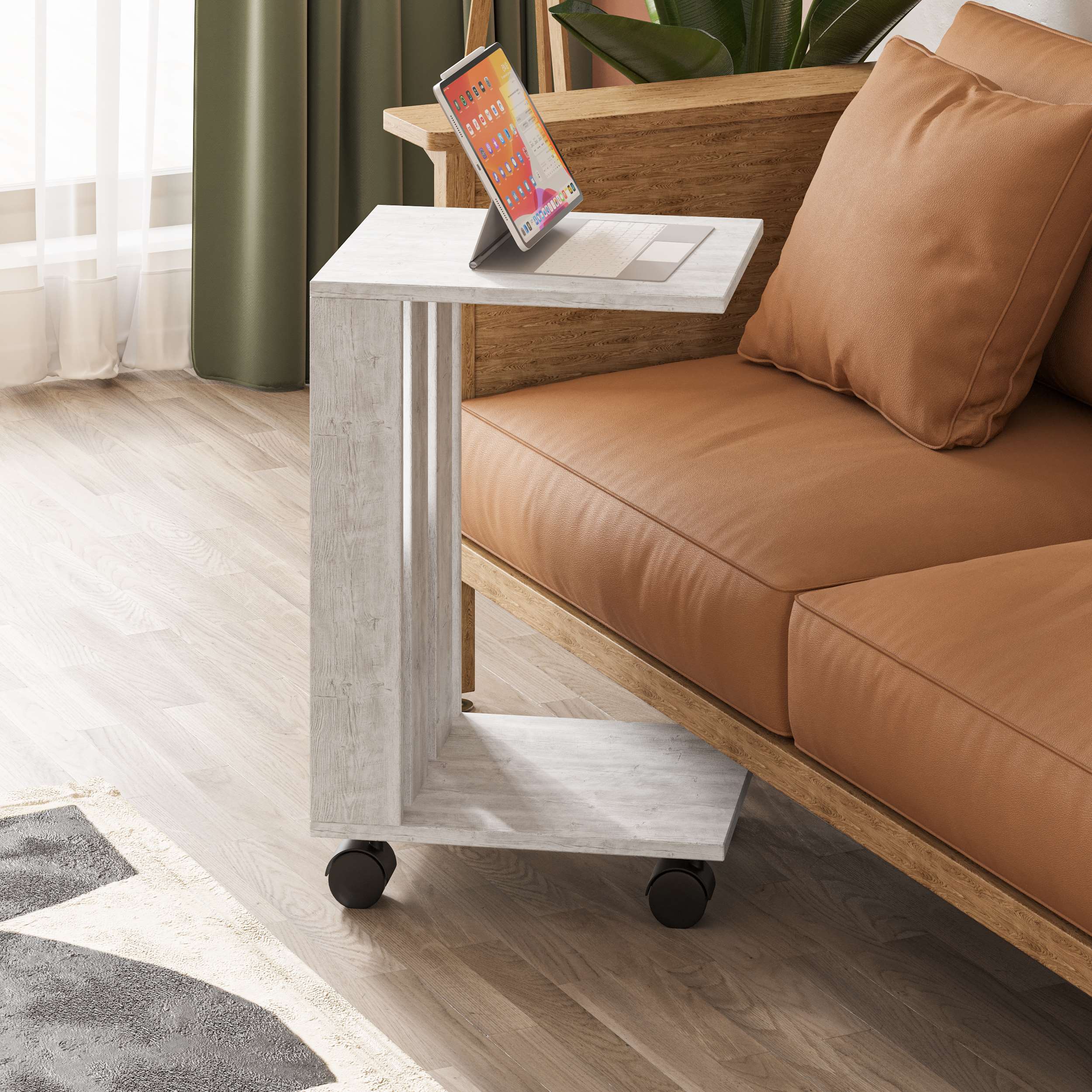 Edi Side Table - White - 1