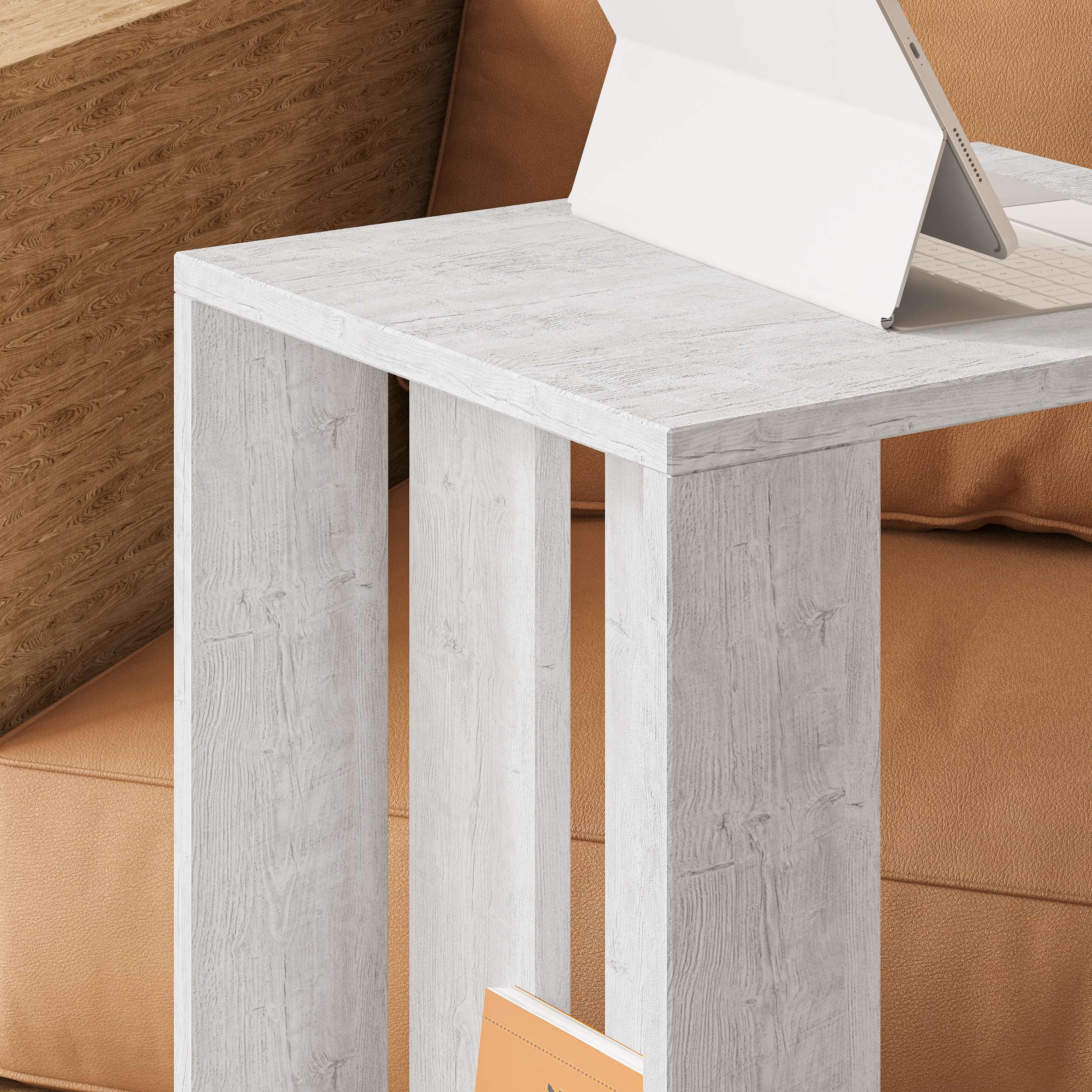 Edi Side Table - White - 5