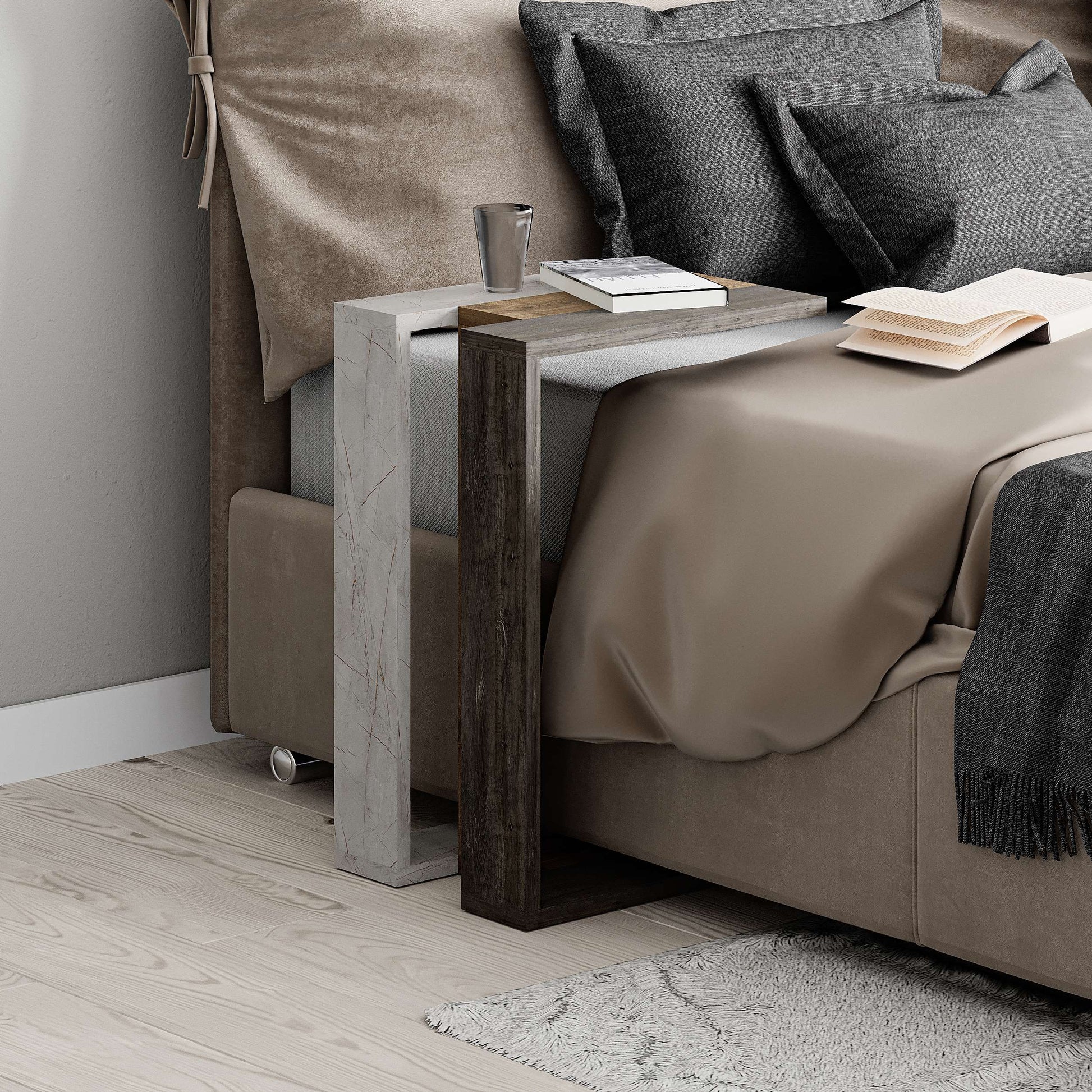 Muju Side Table - Dark Coffee Walnut - 6