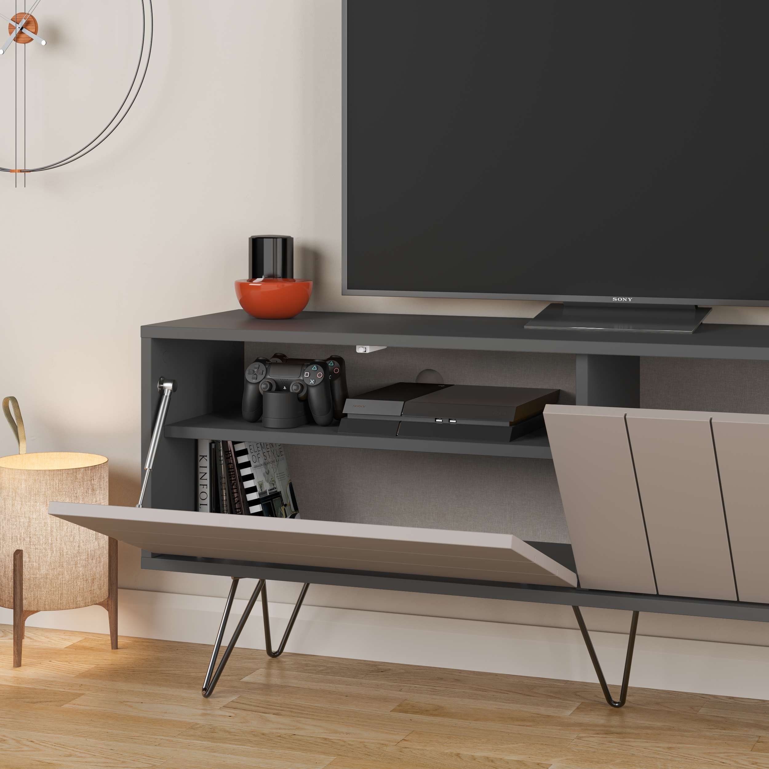Picadilly TV Unit - Anthracite Mocha - Additional 3