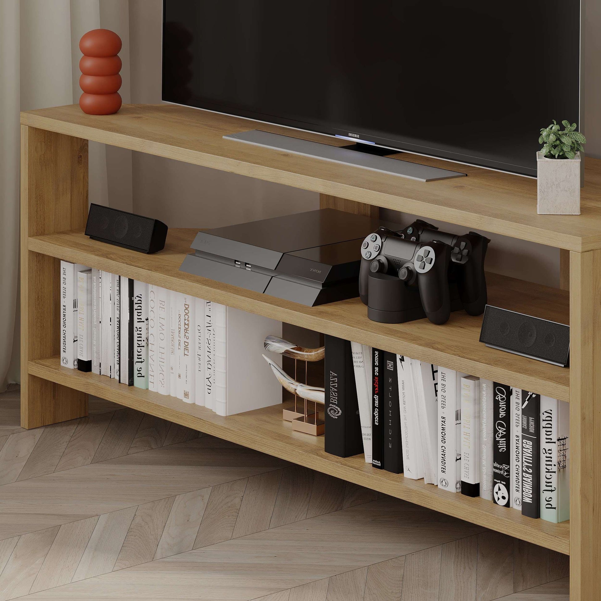 Thales TV Unit - Oak - 4