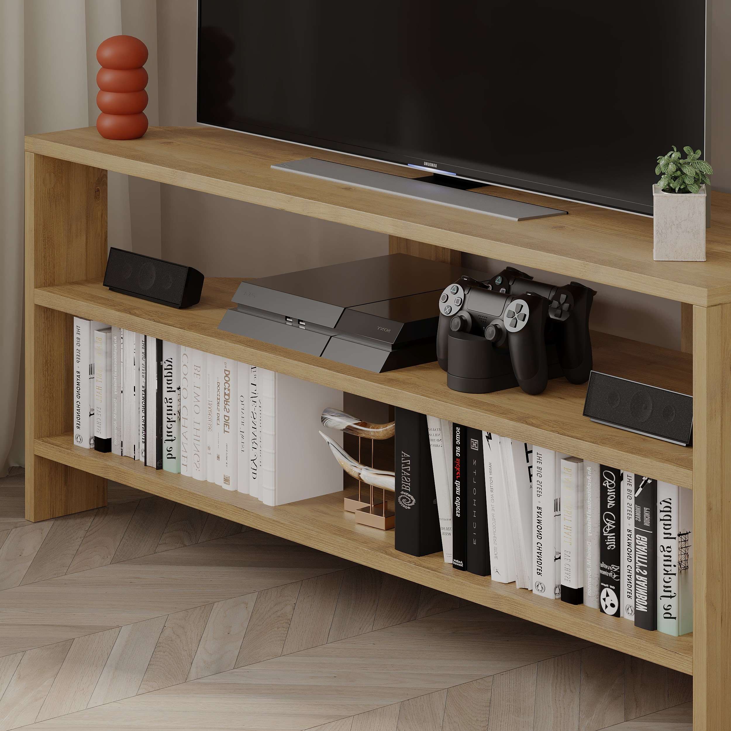 Thales TV Unit - Oak - 4