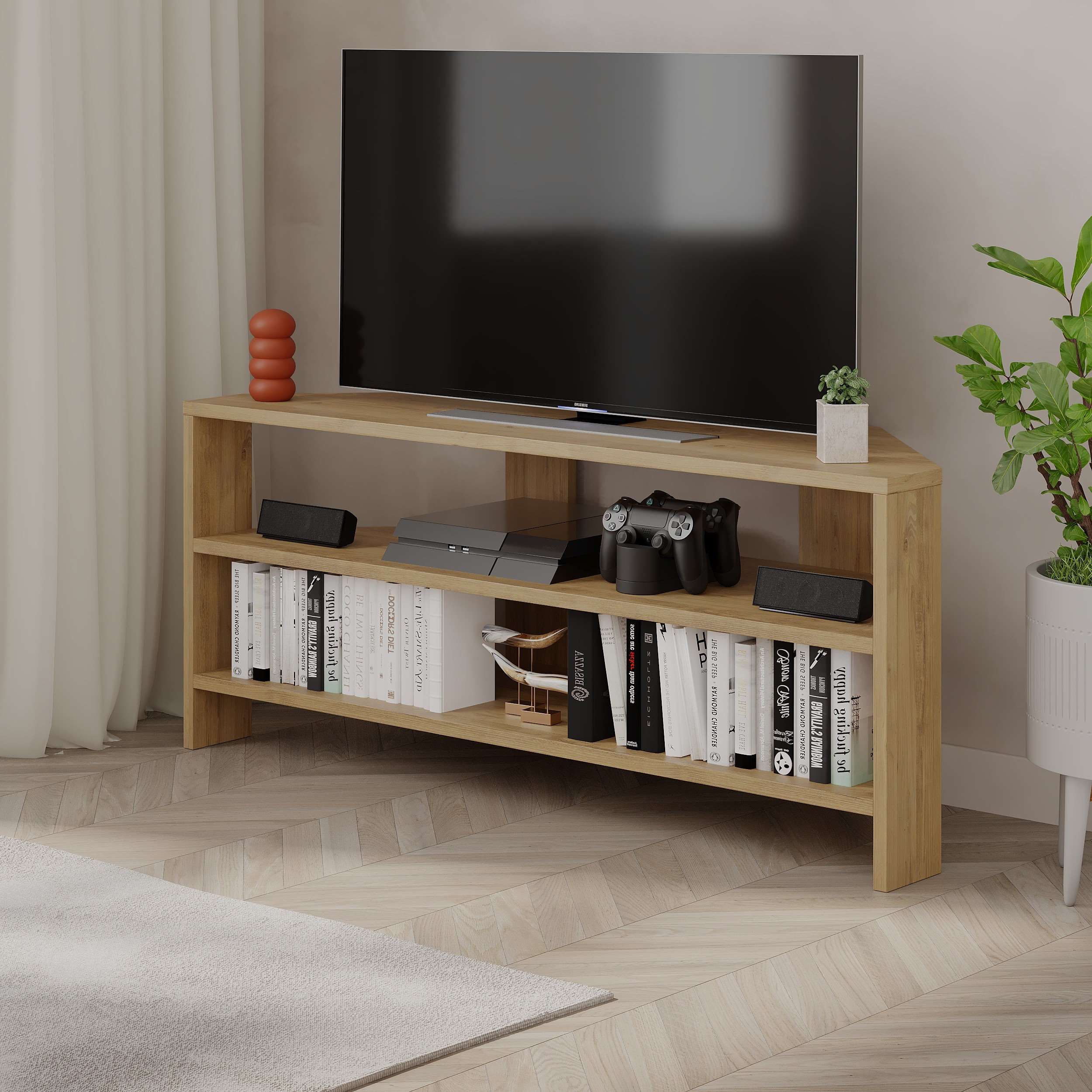 Thales TV Unit - Oak - 5