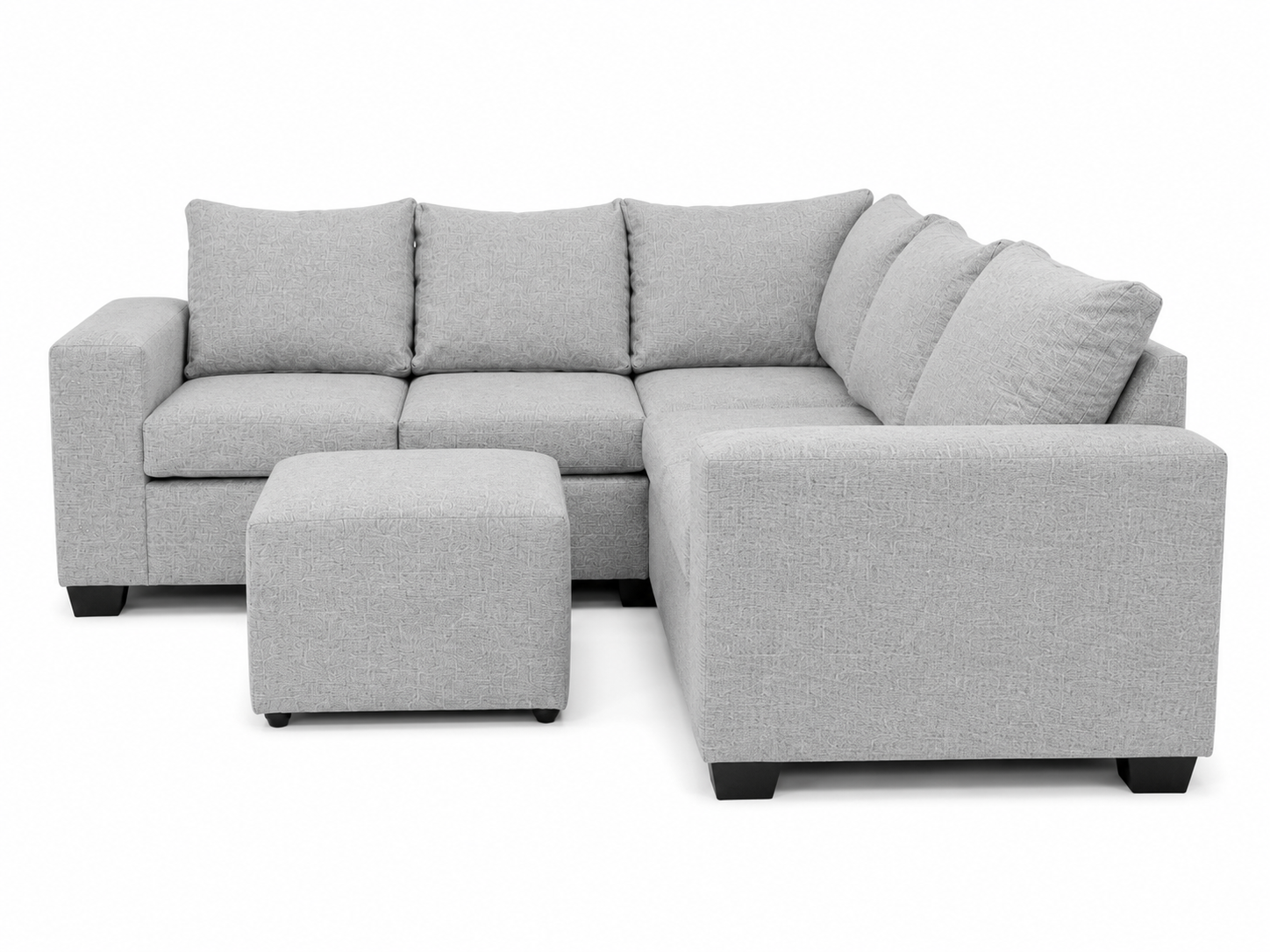 Jenny Corner Sofa - Grey - Side view