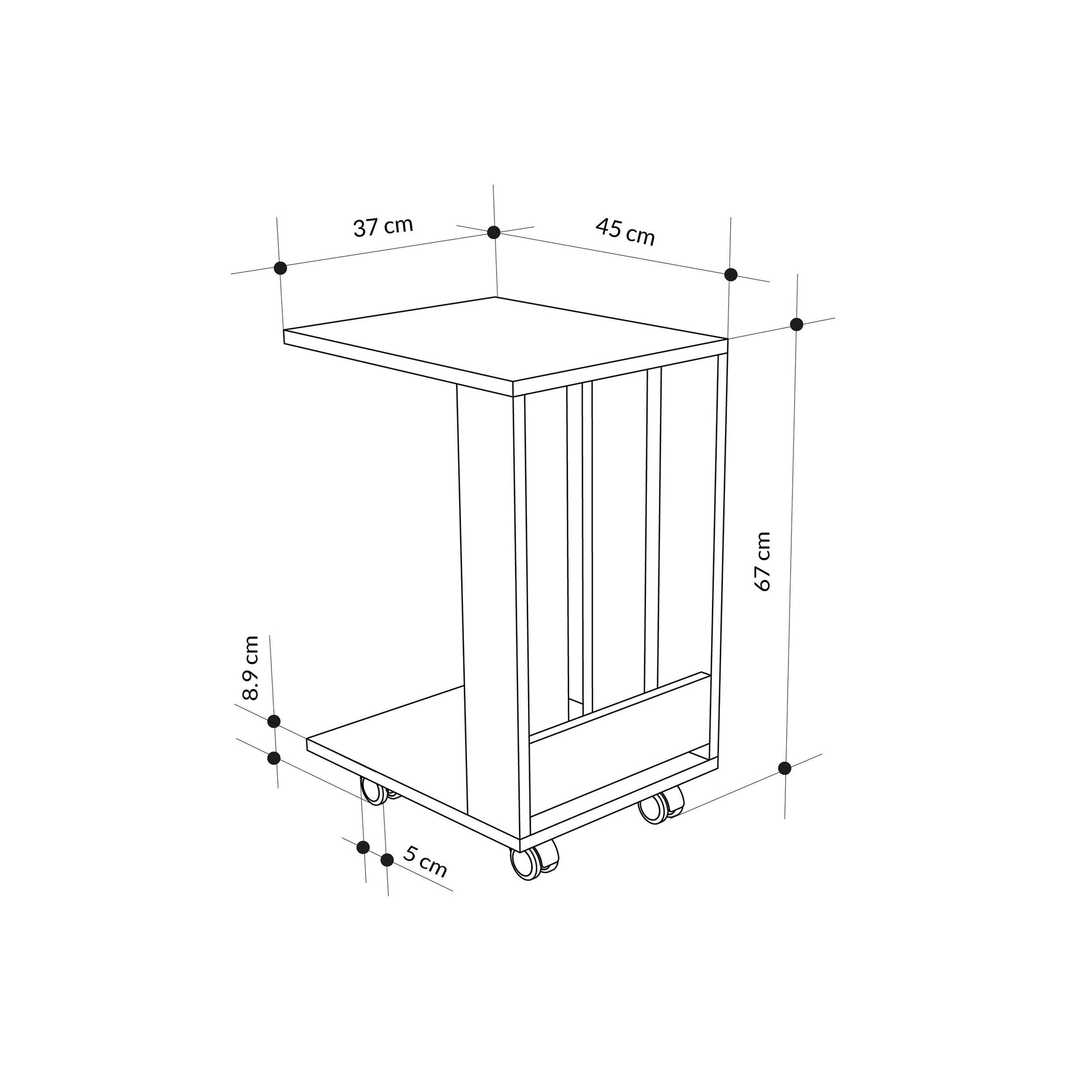 Edi Side Table - Anthracite - 6