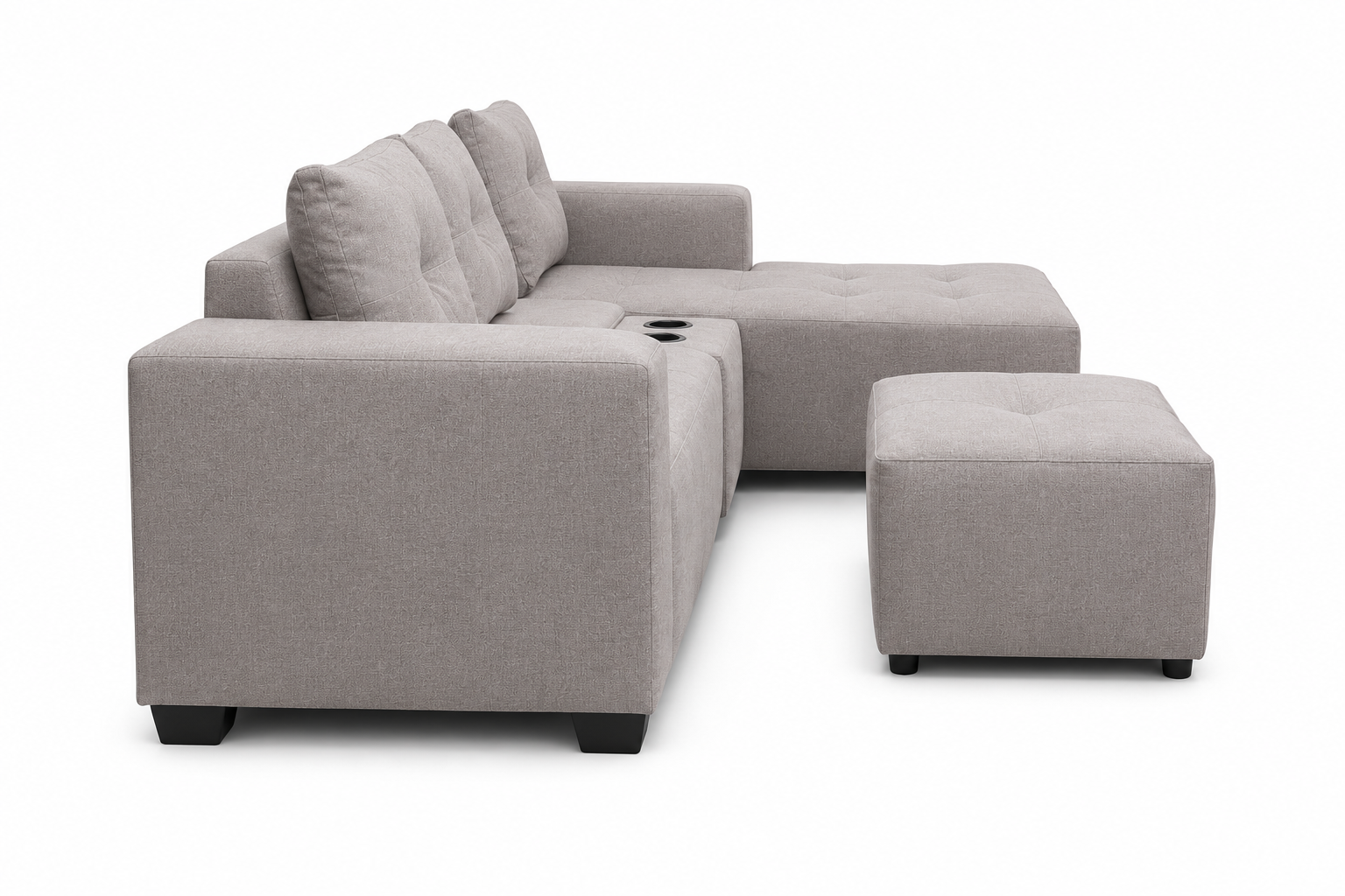 Chelsea Sofa - Right Hand Grey - Side view