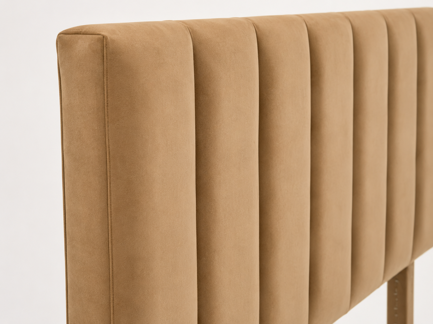 Victoria Headboard - Sandstone Velvet - Close up