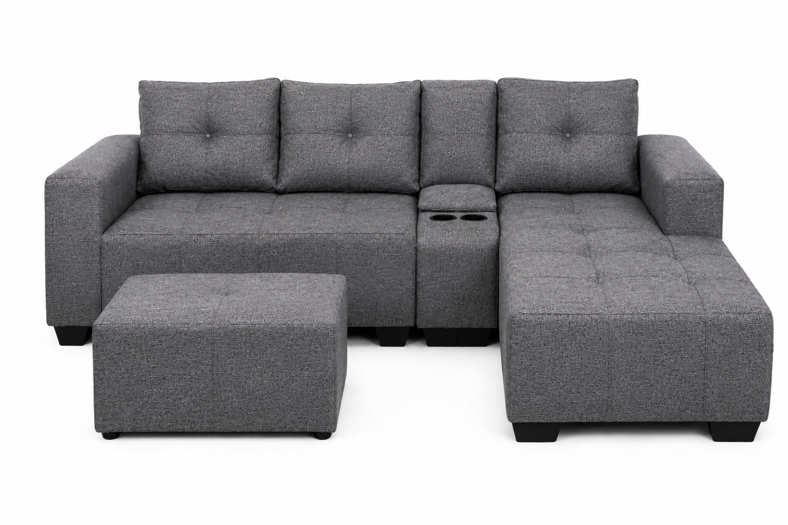 Chelsea Sofa - Right Hand Charcoal - Studio shot