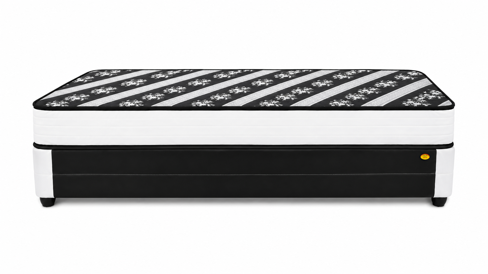 Europa 5 Star Foam Mattress and Base - Single - Side view