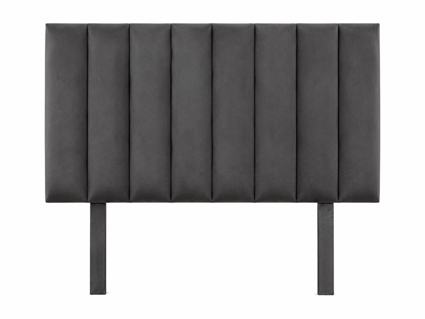 Victoria Headboard - Grey Velvet - Studio shot