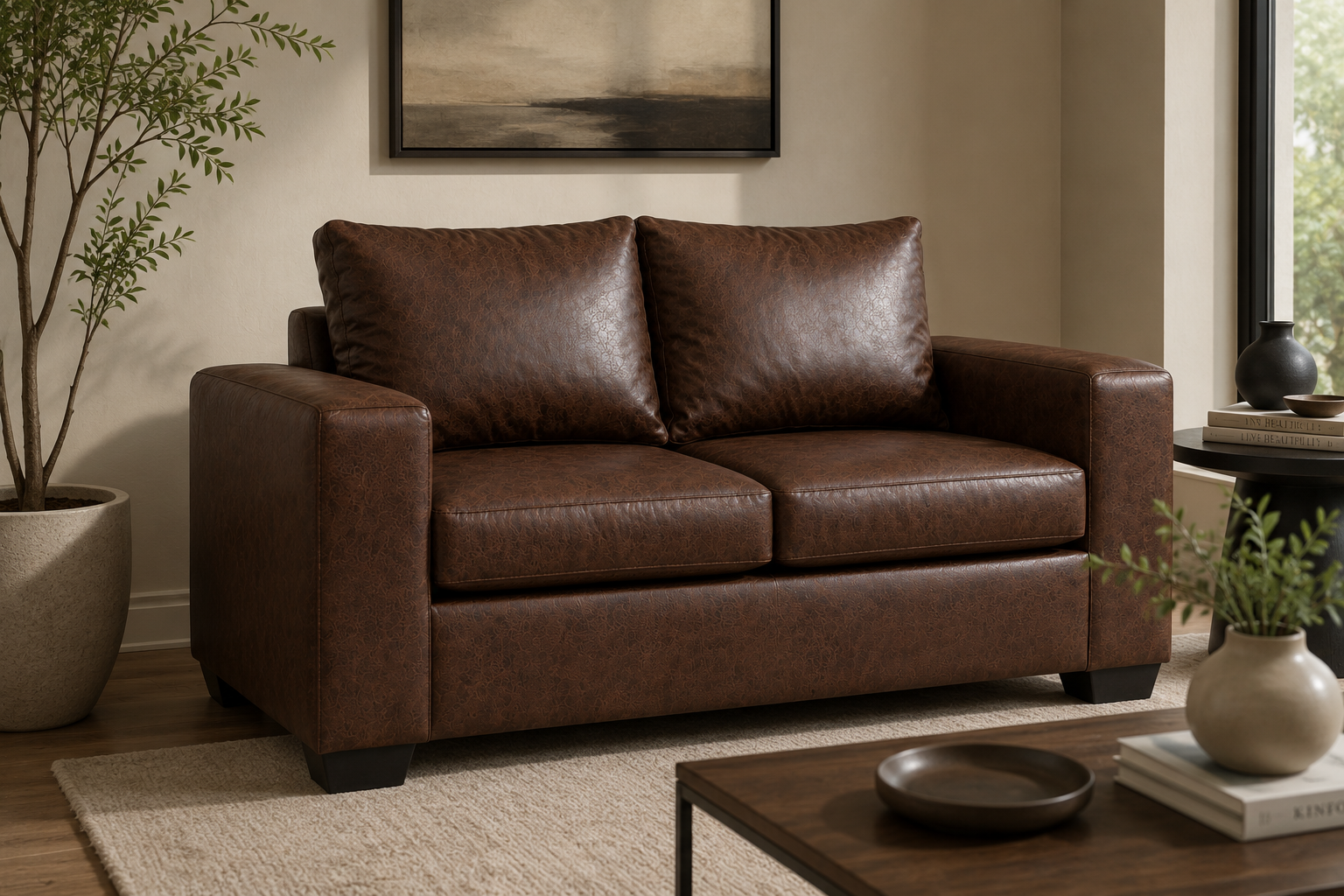 Dimension 2 Seater Sofa - Buffalo Brown - Lifestyle