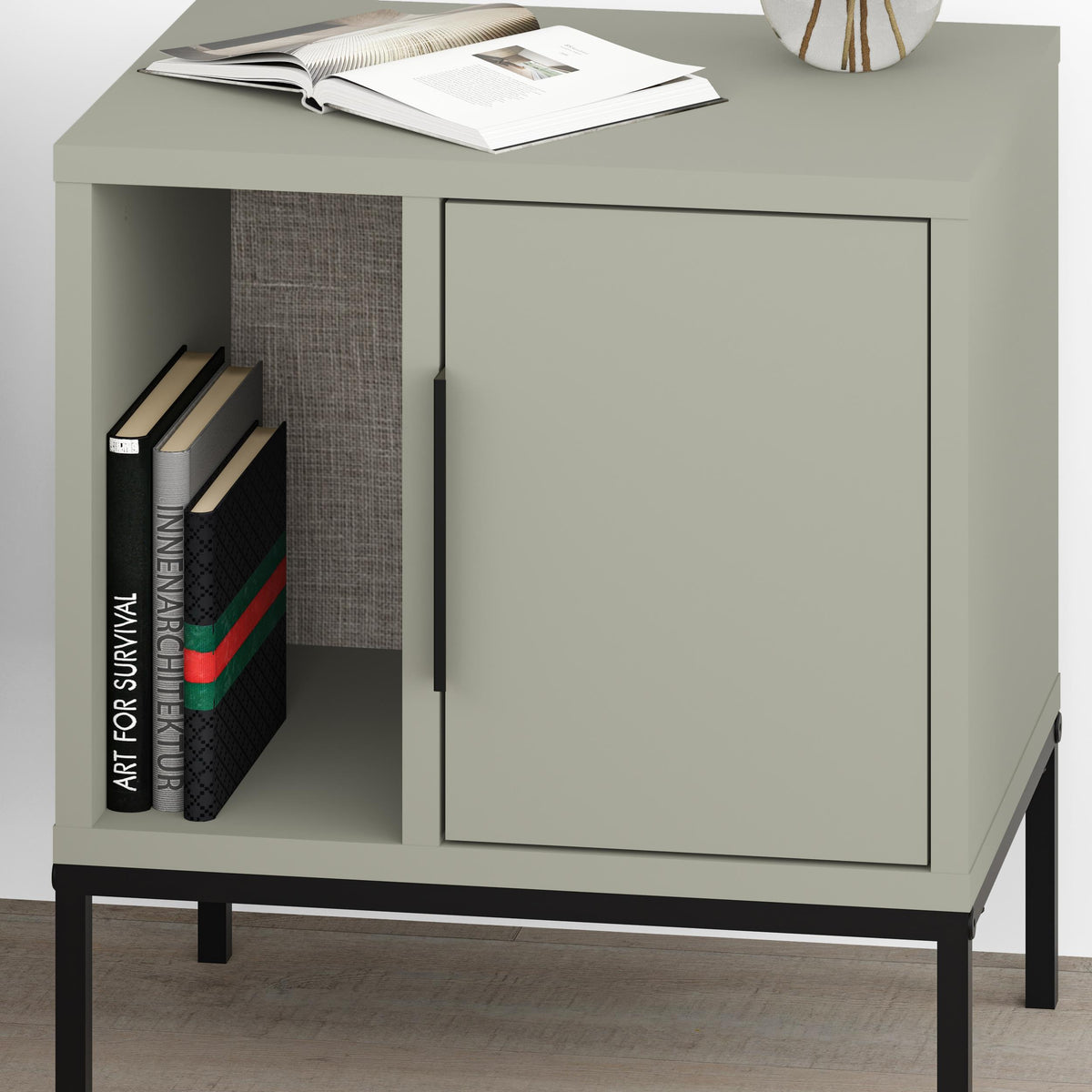 Glynn Nightstand - Ash Green - 5