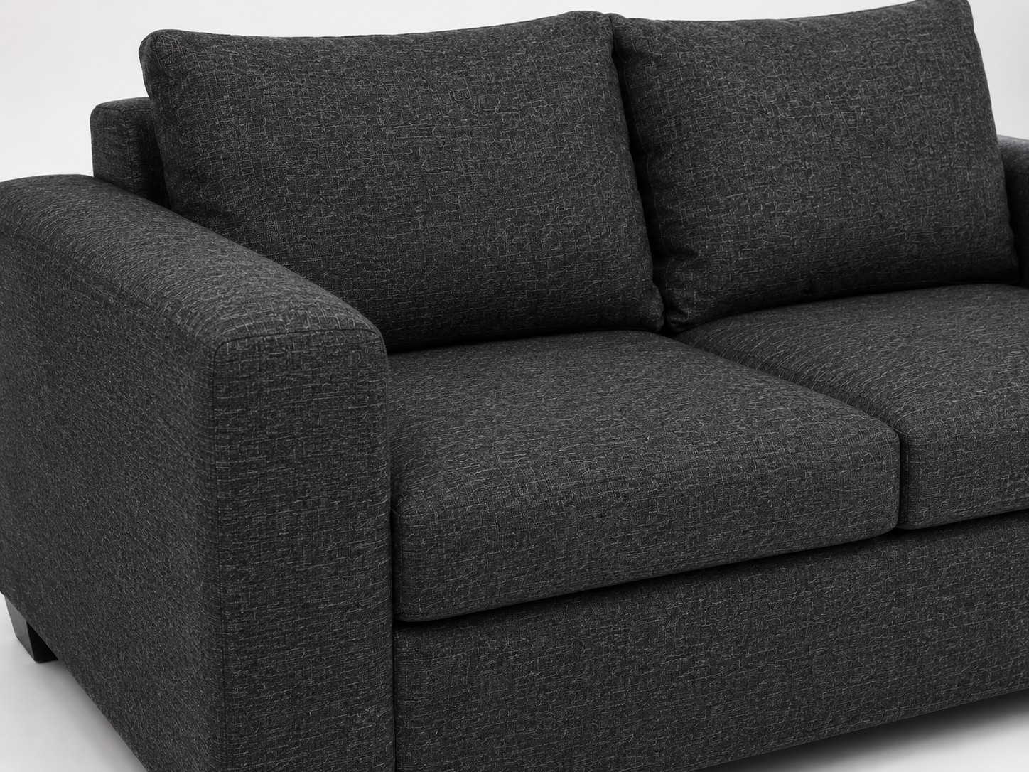 Dimension 2 Seater Sofa - Charcoal - Close up