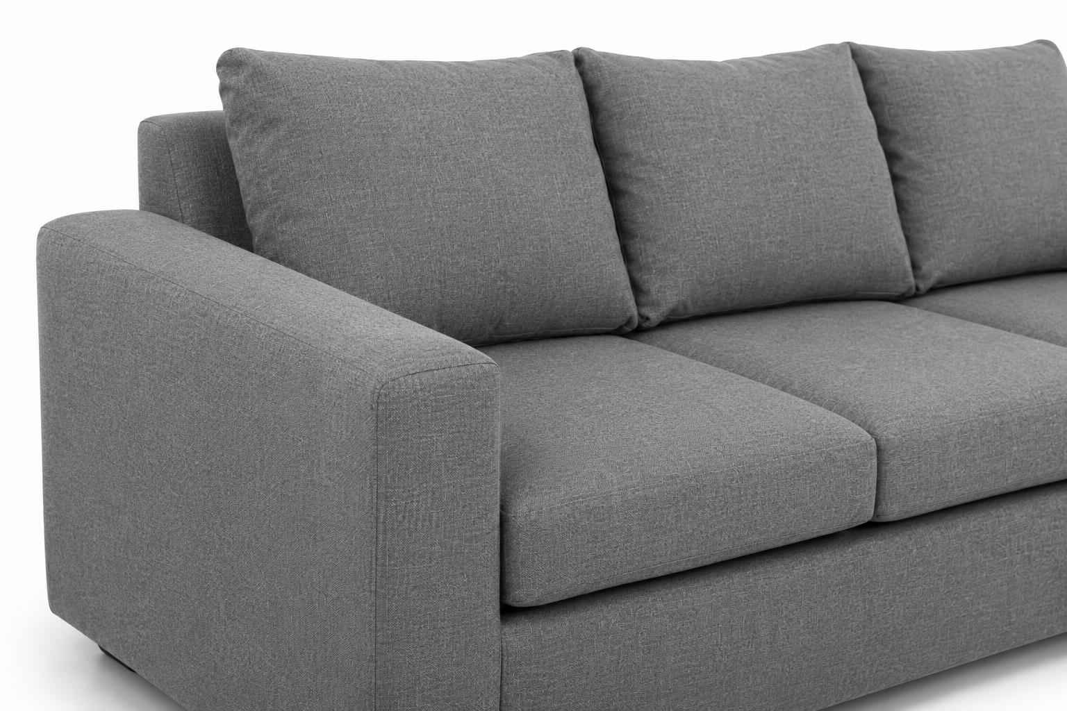 Jody 3 Seater Sofa - Grey - Close up