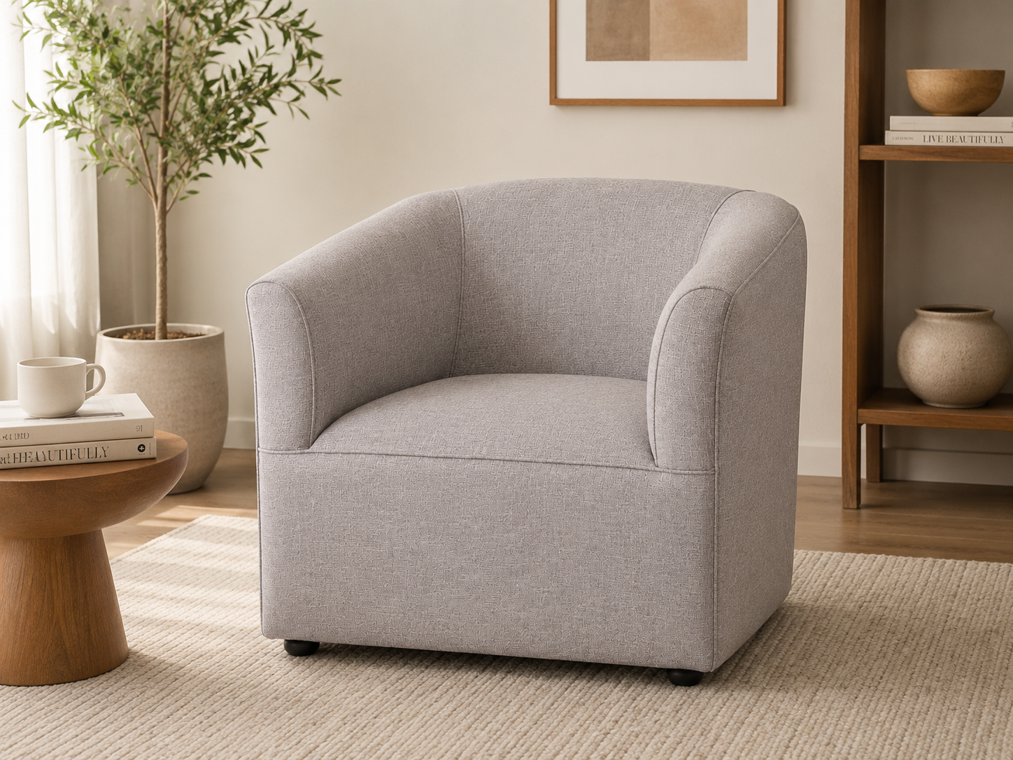 Prince Tub Chair - Grey - Lifestyle