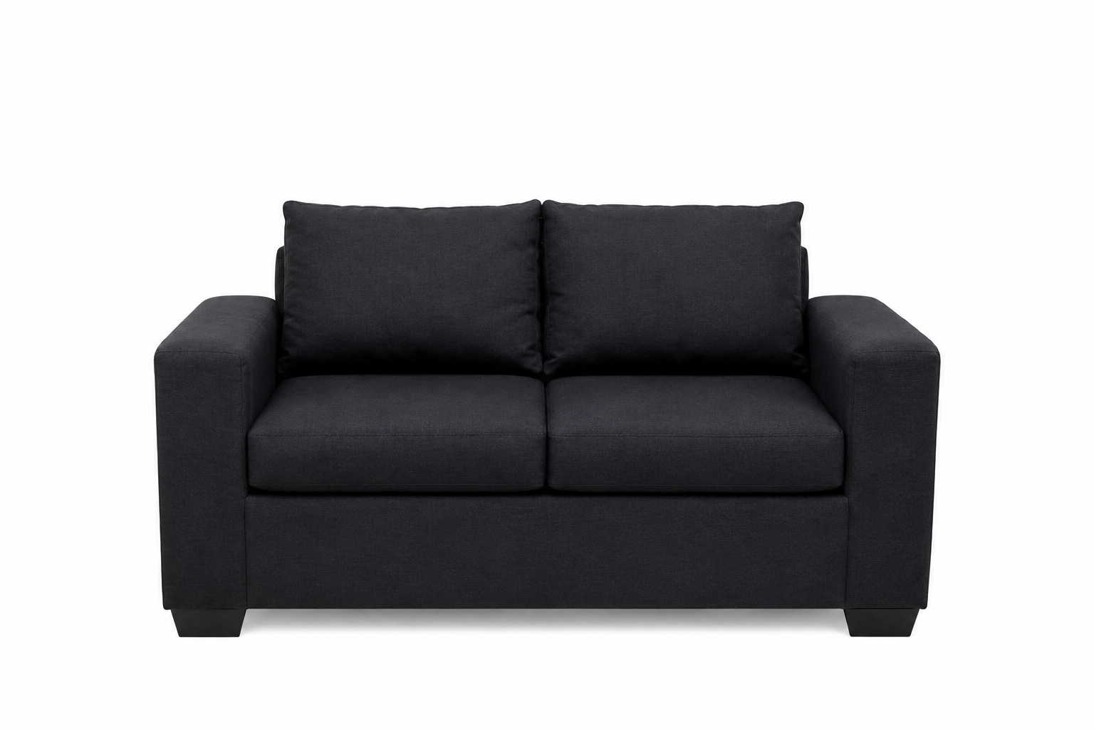 Dimension 2 Seater Sofa - Black - Studio shot