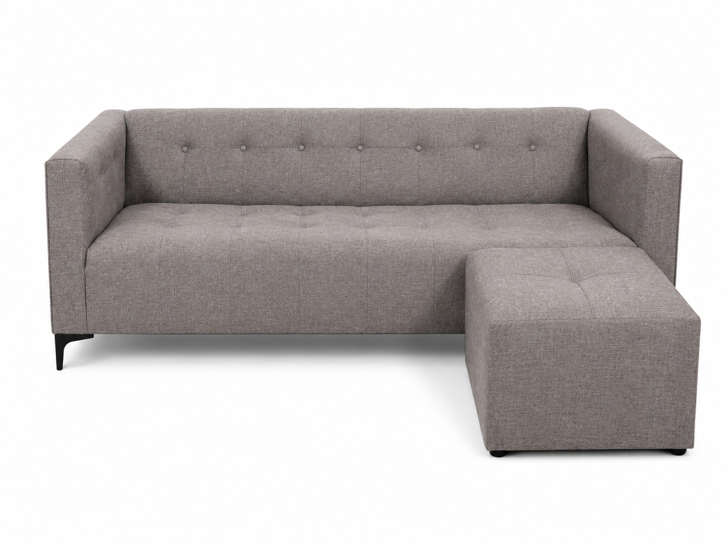 George 3 Seater Sofa - Grey - Studio shot