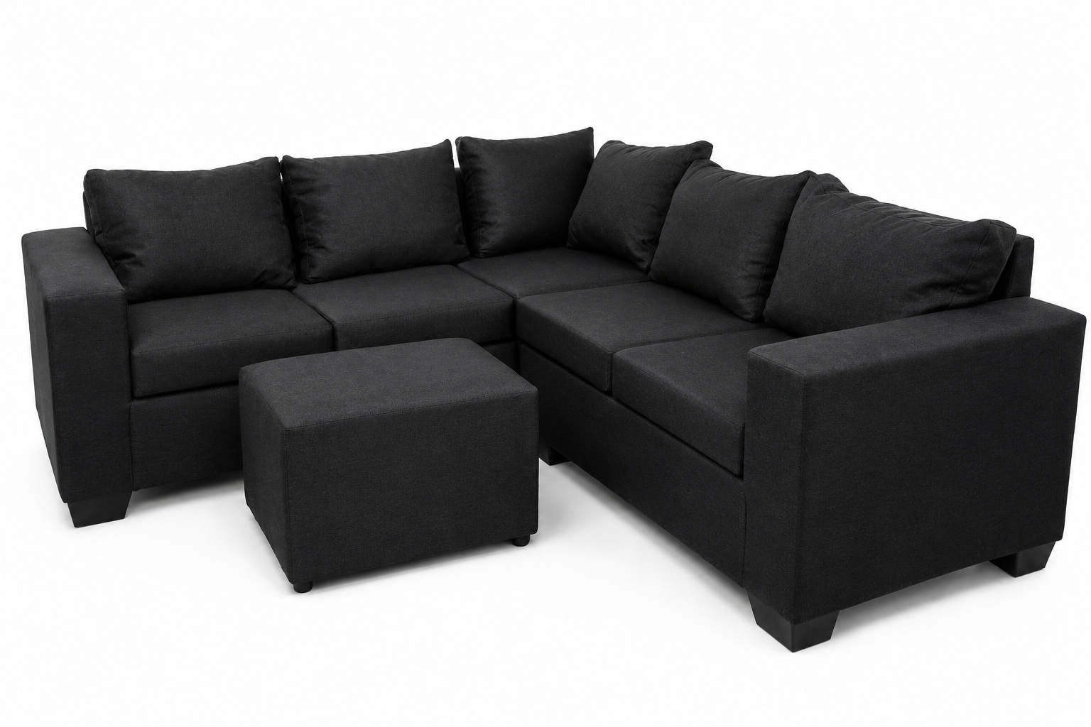 Jenny Corner Sofa - Black - Studio shot