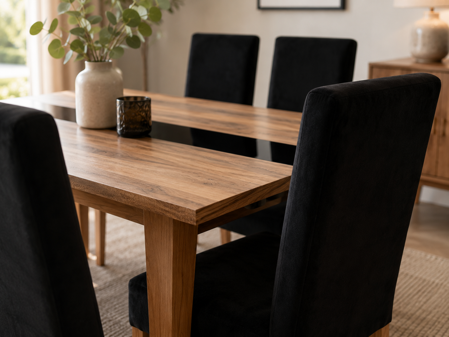 Zahar Dining Set - Lifestyle close up