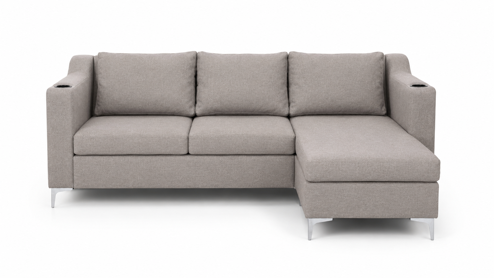 Charlie Corner Couch - Grey - Studio shot