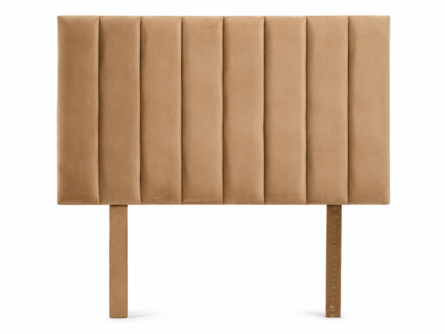 Victoria Headboard - Sandstone Velvet - Studio shot