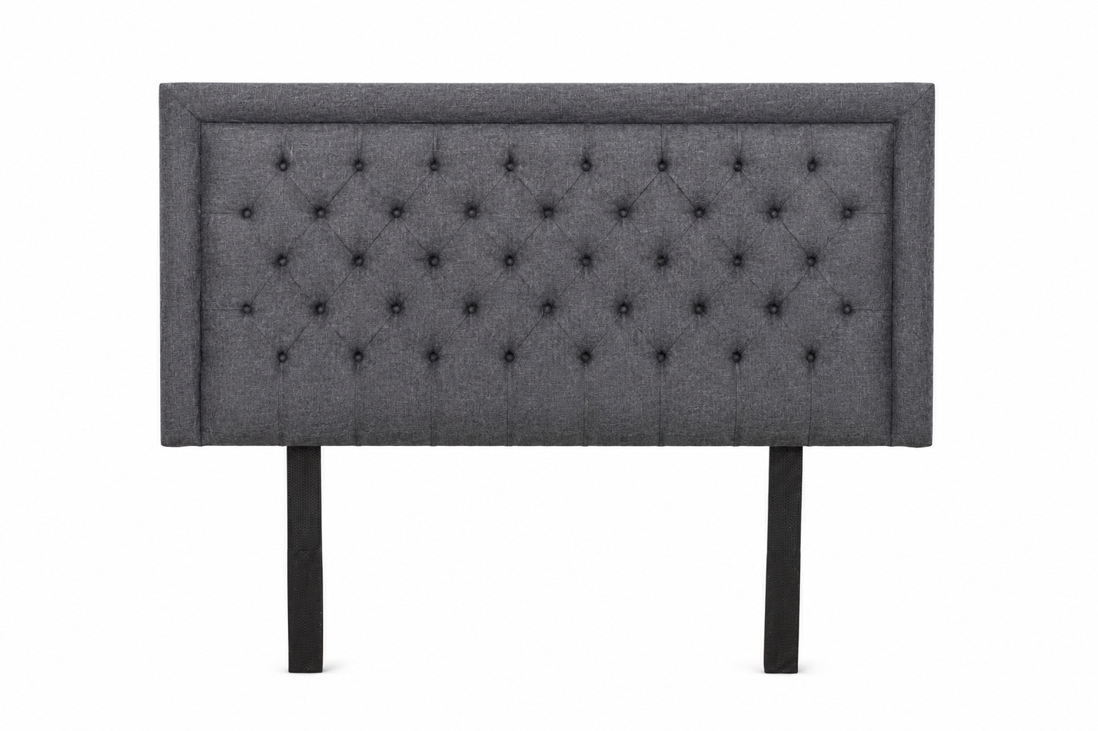 Nadine Headboard - Charcoal - Studio shot