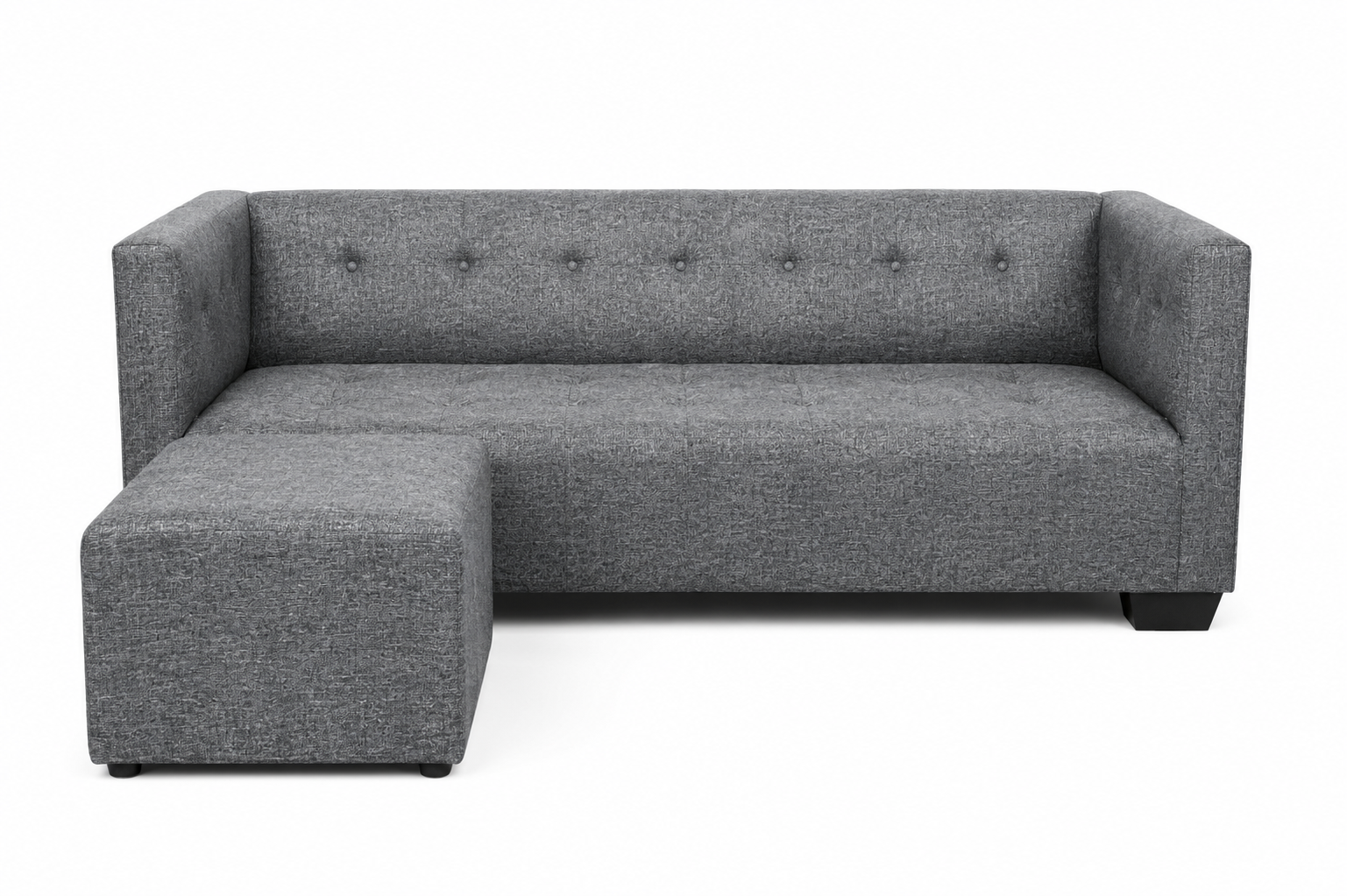 George 3 Seater Sofa - Charcoal - Studio shot