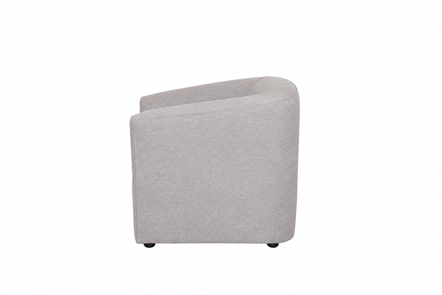 Prince Tub Chair - Grey - Side view