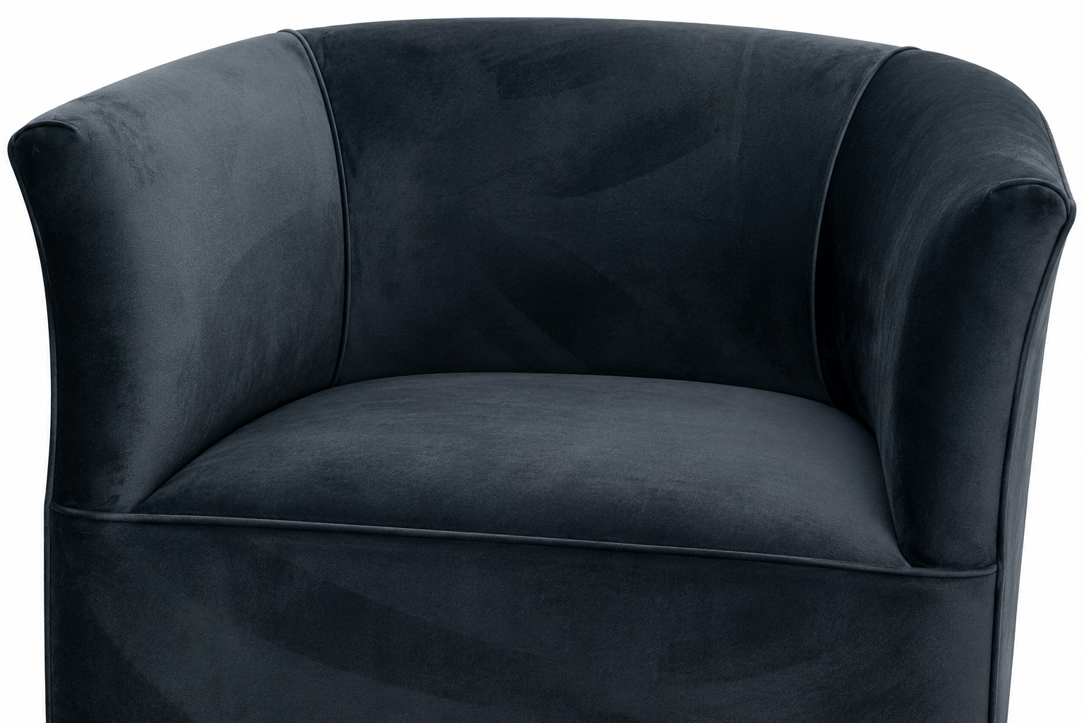 Prince Tub Chair - Grey Velvet - Close up