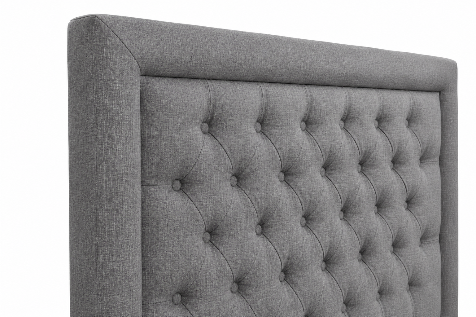 Nadine Headboard - Grey - Close up