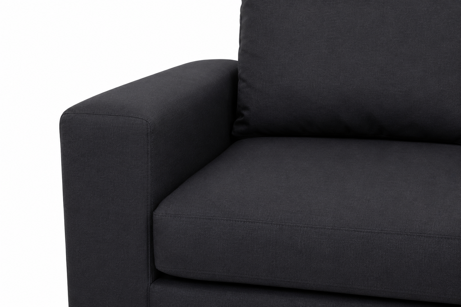 Dimension 2 Seater Sofa - Black - Close up