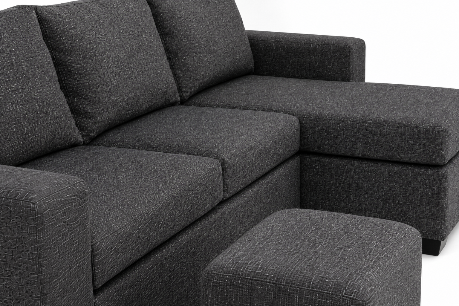 Jojo 4 Seater Sofa - Charcoal - Close up