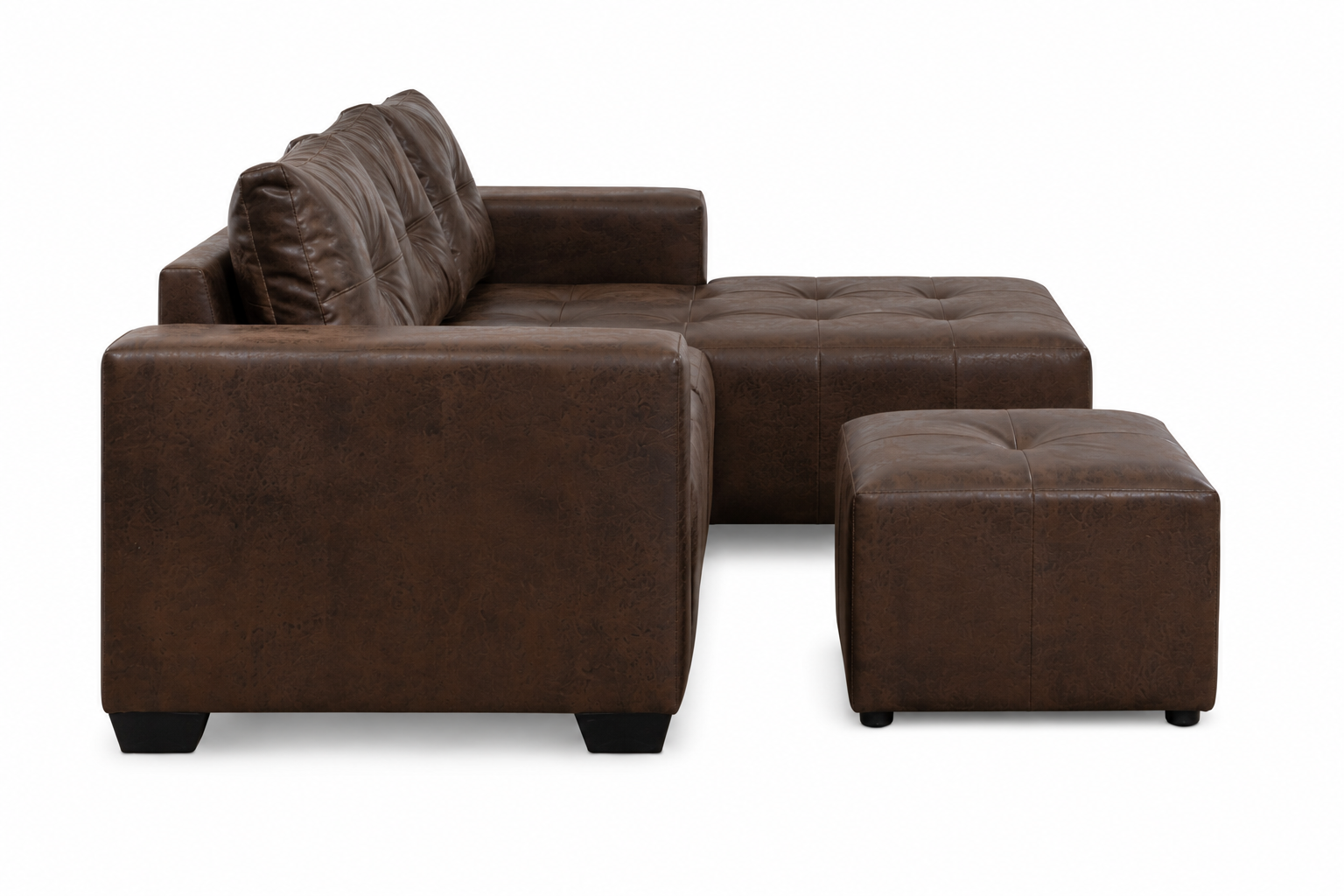 Chelsea Sofa - Left Hand Buffalo Brown - Side view