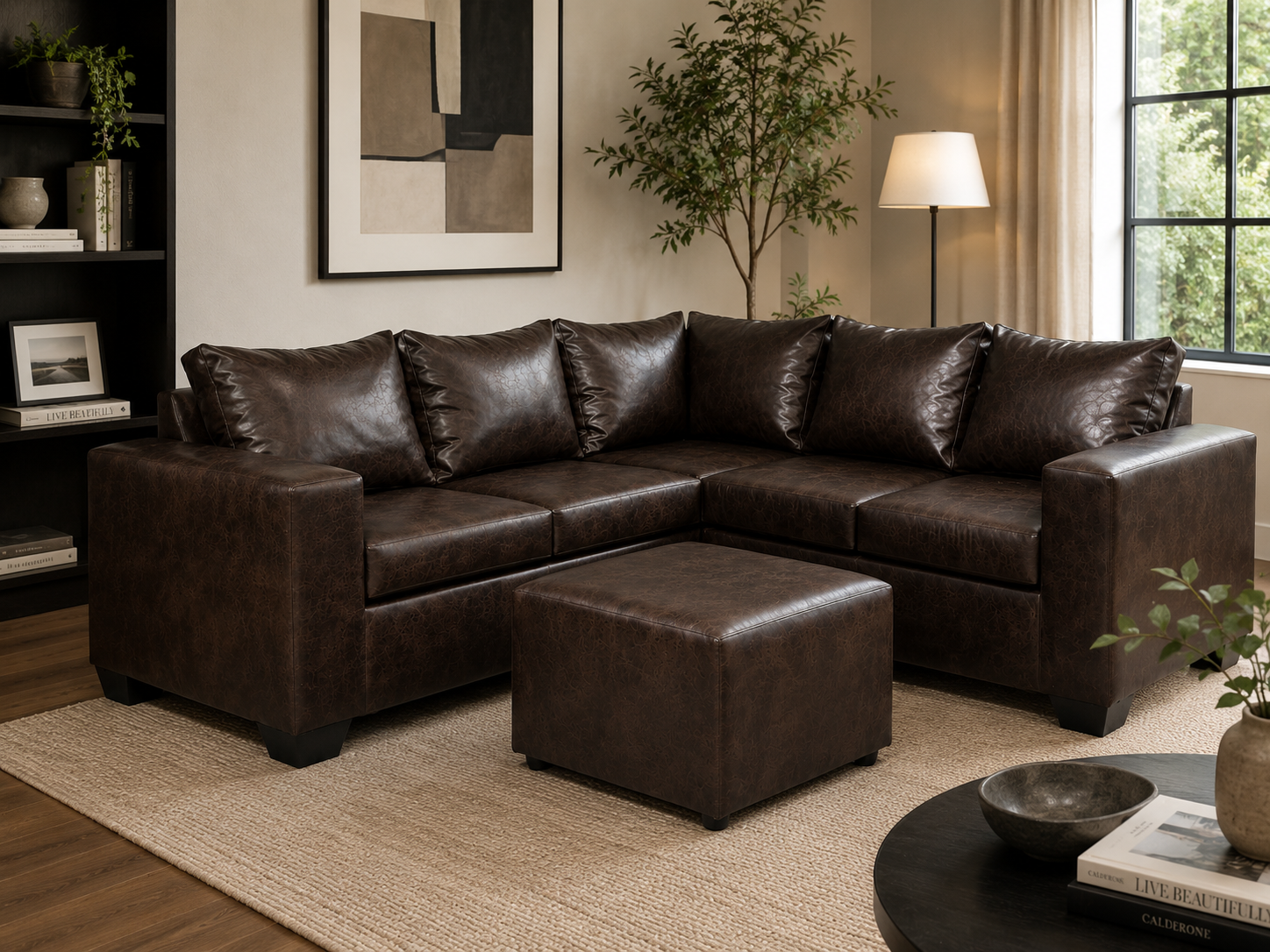 Jenny Corner Sofa - Buffalo Brown - Lifestyle