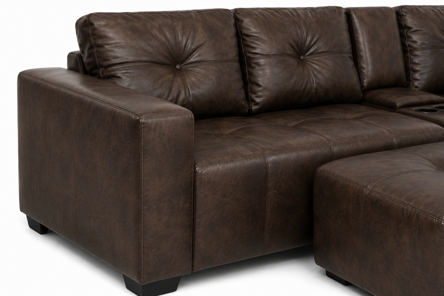 Chelsea Sofa - Right Hand Buffalo Brown - Close up