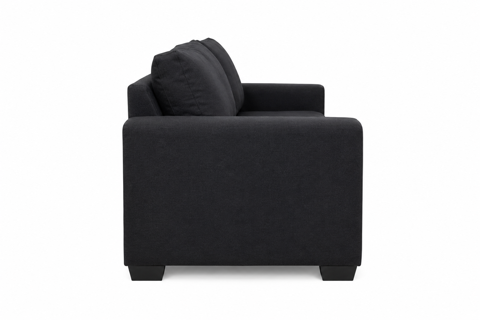 Dimension 2 Seater Sofa - Black - Side view