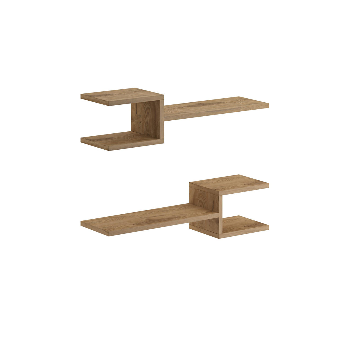 Fork Wall Shelf - Mahogany - 2