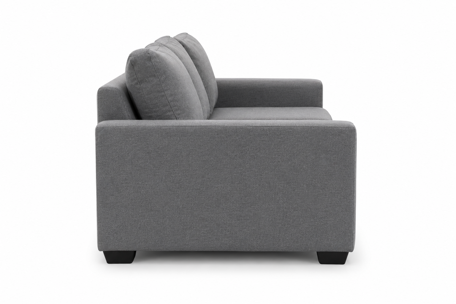 Jody 3 Seater Sofa - Grey - Side view