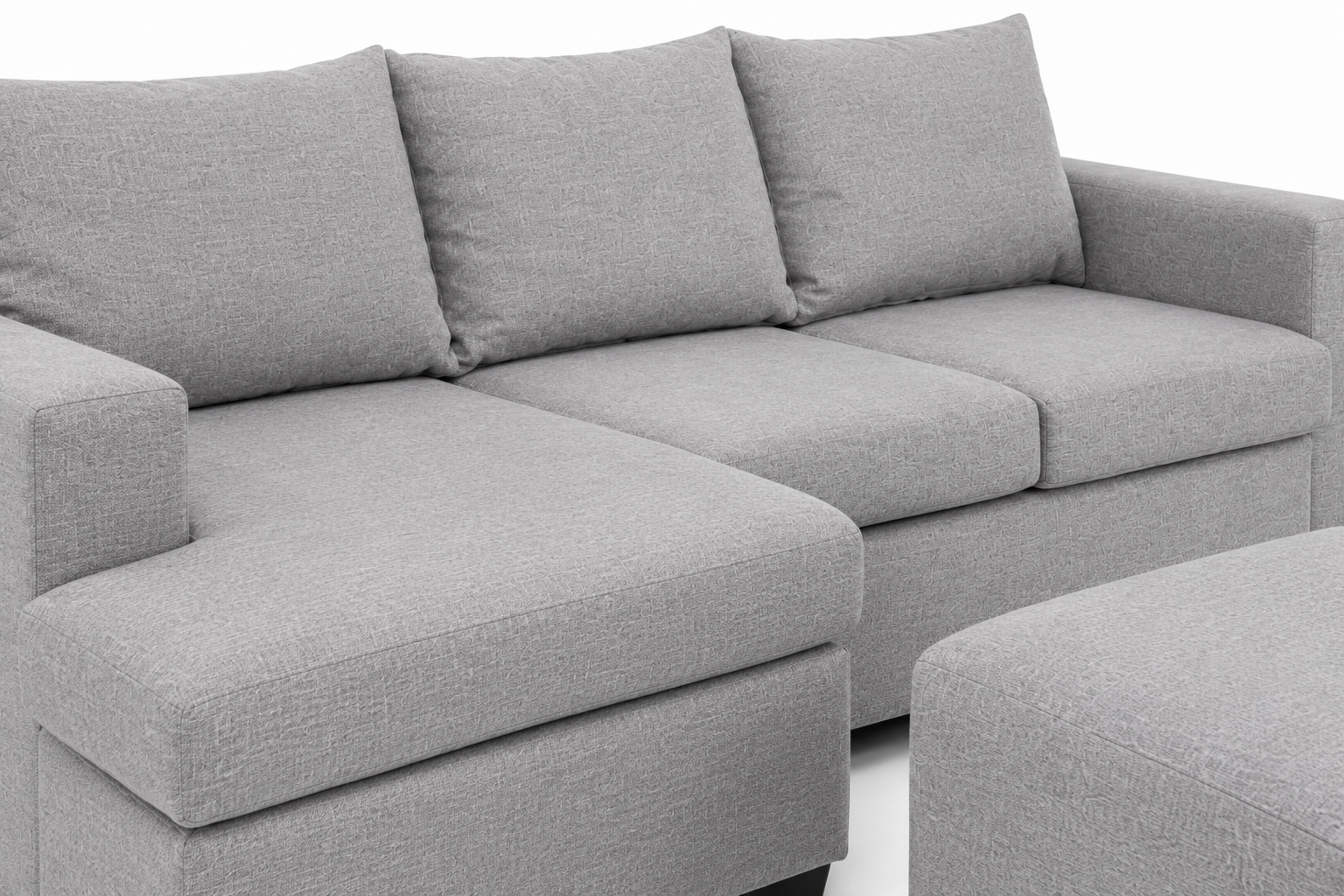 Jojo 4 Seater Sofa - Grey - Close up