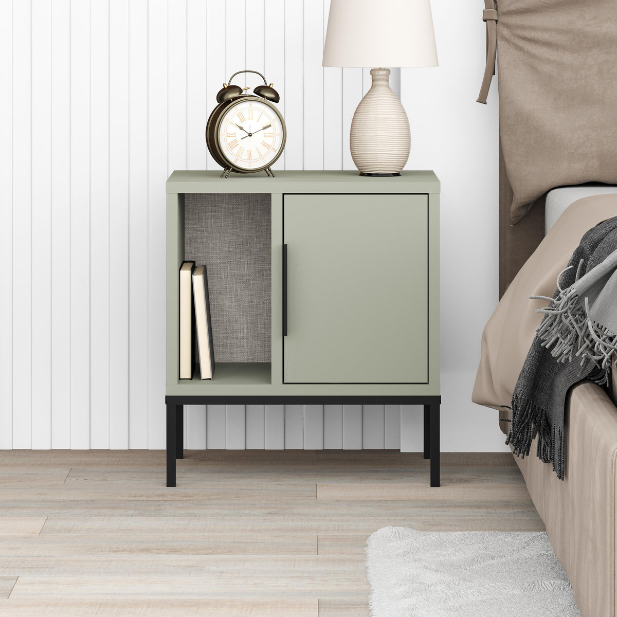 Glynn Nightstand - Ash Green - 2